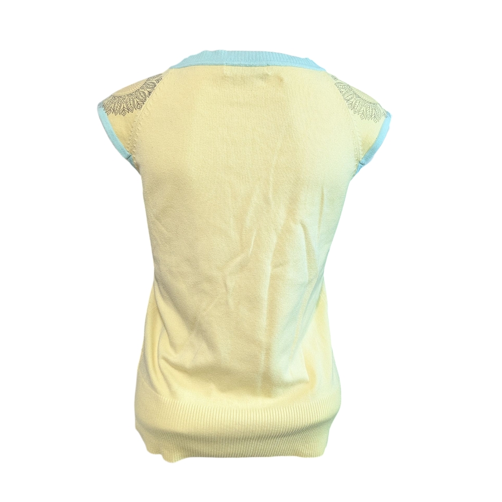 Point Zero Soft Yellow Ribbed Top - Picture 4 of 7